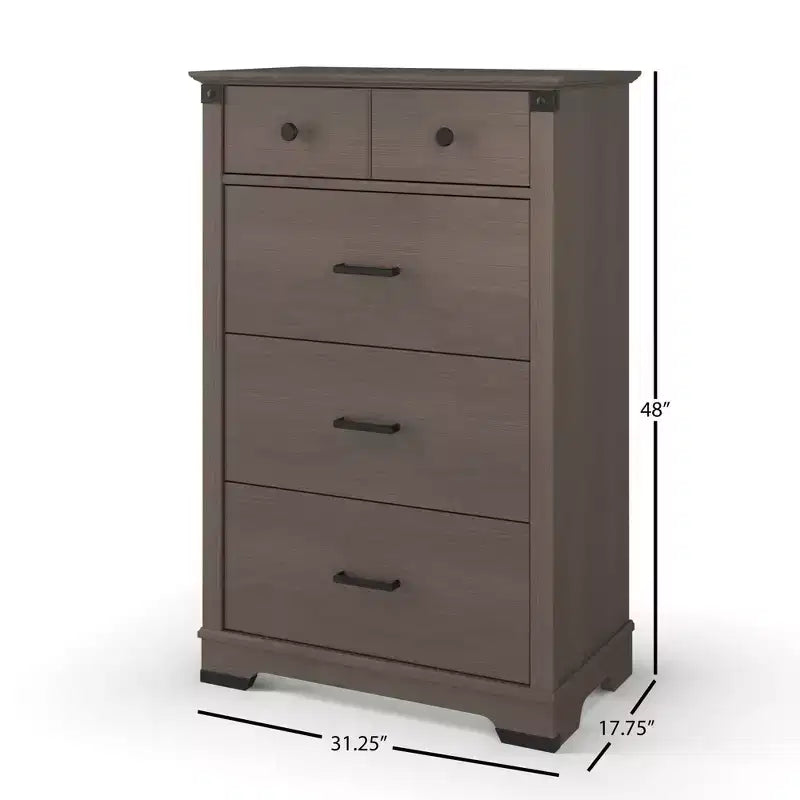 Child Craft Redmond Ensemble 4 pièces pour Chambre d'enfant : Lit bébé à panneaux, Commode à langer et Commode de rangement