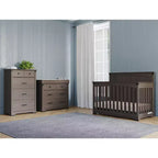 Child Craft Redmond Ensemble 4 pièces pour Chambre d'enfant : Lit bébé à panneaux, Commode à langer et Commode de rangement