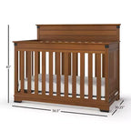 Child Craft Redmond Ensemble 4 pièces pour Chambre d'enfant : Lit bébé à panneaux, Commode à langer et Commode de rangement