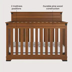 Child Craft Redmond Ensemble 4 pièces pour Chambre d'enfant : Lit bébé à panneaux, Commode à langer et Commode de rangement