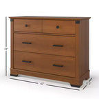 Child Craft Redmond Ensemble 4 pièces pour Chambre d'enfant : Lit bébé à panneaux, Commode à langer et Commode de rangement