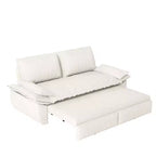 Whisen Canapé-lit convertible 3 en 1 en velours Queen, causeuse convertible