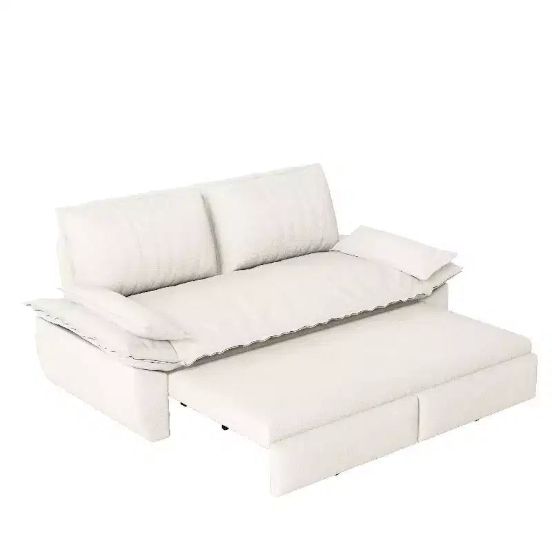 Whisen Canapé-lit convertible 3 en 1 en velours Queen, causeuse convertible
