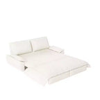 Whisen Canapé-lit convertible 3 en 1 en velours Queen, causeuse convertible