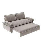 Whisen Canapé-lit convertible 3 en 1 en velours Queen, causeuse convertible