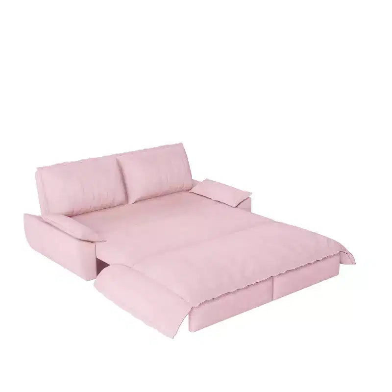 Whisen Canapé-lit convertible 3 en 1 en velours Queen, causeuse convertible