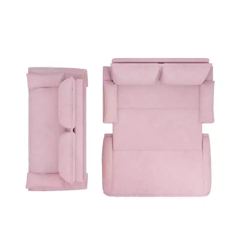 Whisen Canapé-lit convertible 3 en 1 en velours Queen, causeuse convertible