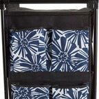 Collection Lakeside : Rangement à chaussures roulant avec casiers en tissu - Printemps -