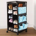 Collection Lakeside : Rangement à chaussures roulant avec casiers en tissu - Printemps -