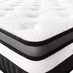 Matelas King en Solde : Matelas en Mousse à Mémoire de Forme au Gel de 14 po, Technologie de Refroidissement, Fermeté Moyenne, Soulagement de la Pression, Certifié CertiPUR-US, 7 Couches de Mousse