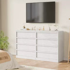 Commode à 4 tiroirs pour chambre à coucher, Table de chevet à 4 tiroirs avec grand espace de rangement, Petite table de chevet pour salon, chambre d'enfant, entrée