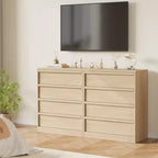 Commode à 4 tiroirs pour chambre à coucher, Table de chevet à 4 tiroirs avec grand espace de rangement, Petite table de chevet pour salon, chambre d'enfant, entrée