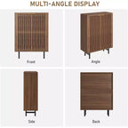 Meuble à chaussures 6 niveaux avec portes, Organisateur de rangement pour 24 paires, Meuble de rangement moderne de style ferme pour entrée ou couloir, Meuble de rangement dissimulé