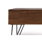 Table basse relevable carrée industrielle 32 pouces Moreno
