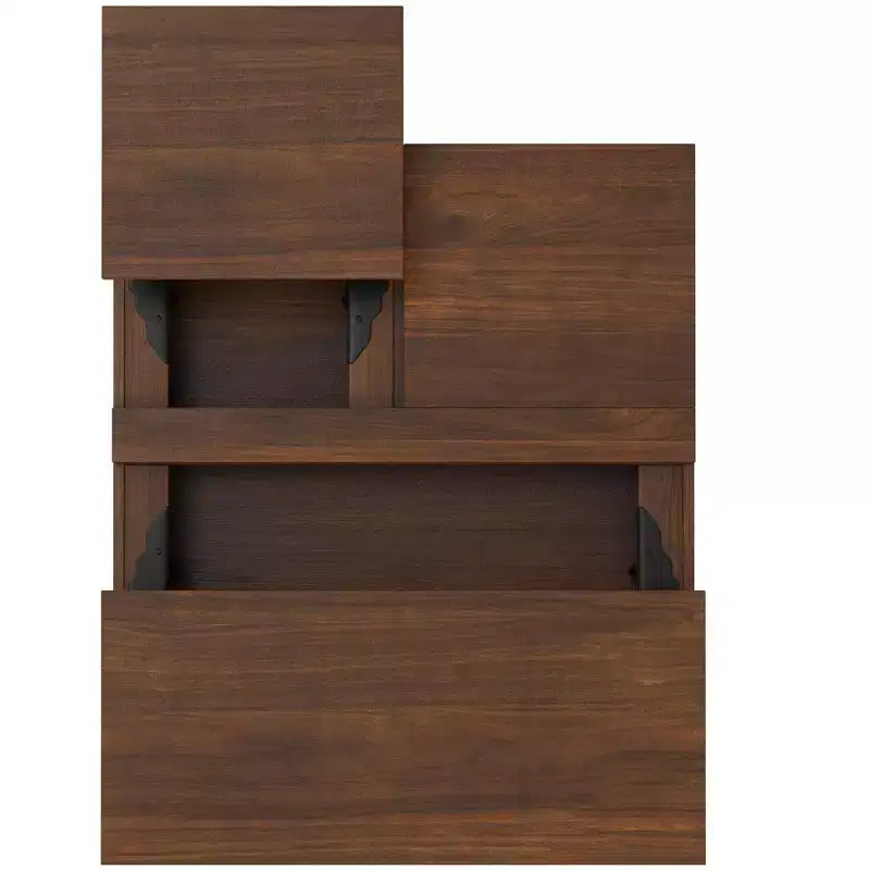 Table basse relevable carrée industrielle 32 pouces Moreno