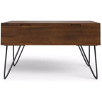 Table basse relevable carrée industrielle 32 pouces Moreno