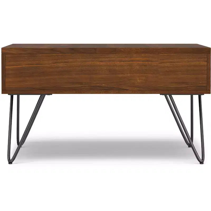 Table basse relevable carrée industrielle 32 pouces Moreno