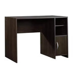 TUYOHW Transitional Desk with Storage,Modern Study Desk with Adjustable Shelf & Hidden Cabinet,Writing Desk for Home Office,Small Spaces,Dark Brown