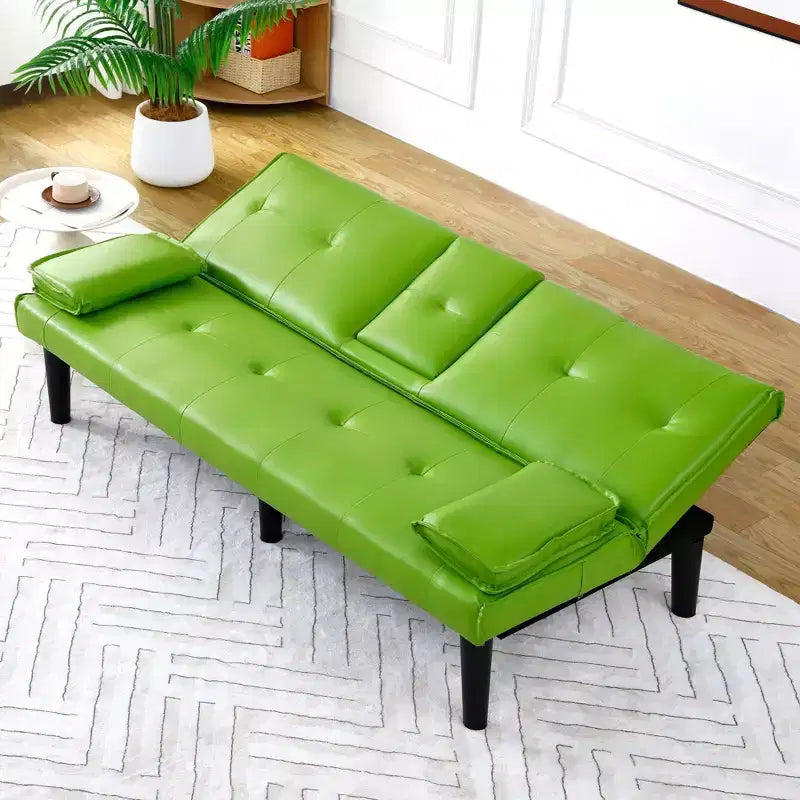TUYOHW Canapé-lit convertible, canapé-lit futon moderne 67" avec porte-gobelet, canapé-lit pour petits espaces, appartements et bureaux