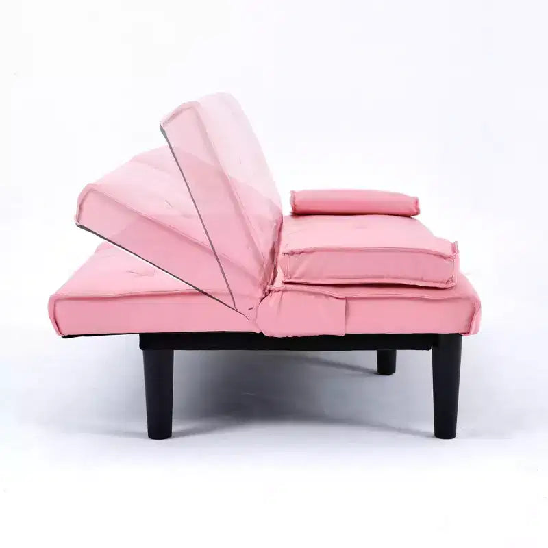 TUYOHW Canapé-lit convertible, canapé-lit futon moderne 67" avec porte-gobelet, canapé-lit pour petits espaces, appartements et bureaux