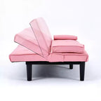 TUYOHW Canapé-lit convertible, canapé-lit futon moderne 67" avec porte-gobelet, canapé-lit pour petits espaces, appartements et bureaux