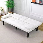 TUYOHW Canapé-lit convertible, canapé-lit futon moderne 67" avec porte-gobelet, canapé-lit pour petits espaces, appartements et bureaux
