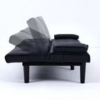 TUYOHW Canapé-lit convertible, canapé-lit futon moderne 67" avec porte-gobelet, canapé-lit pour petits espaces, appartements et bureaux