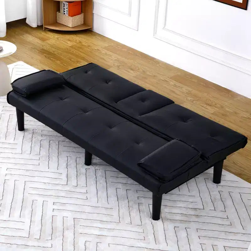TUYOHW Canapé-lit convertible, canapé-lit futon moderne 67" avec porte-gobelet, canapé-lit pour petits espaces, appartements et bureaux