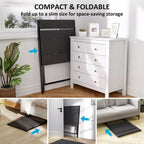 Bureau d'étude pliable TUYOHW, bureau d'ordinateur pliable avec étagère pour moniteur, cadre en acier en forme de X, bureau d'écriture pour le bureau à domicile, l'étude, les petits espaces.