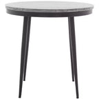 Nylah Marble Side Table - ACC3716 - Grey Marble/Black - Safavieh