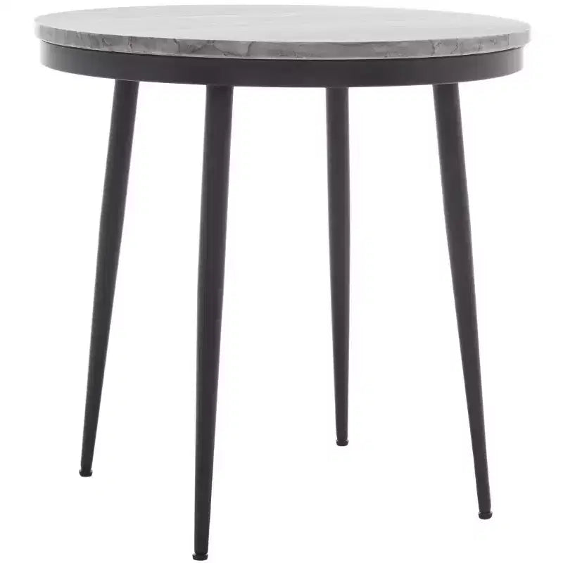 Table d'appoint en marbre Nylah - ACC3716 - Marbre gris/Noir - Safavieh