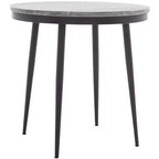 Table d'appoint en marbre Nylah - ACC3716 - Marbre gris/Noir - Safavieh