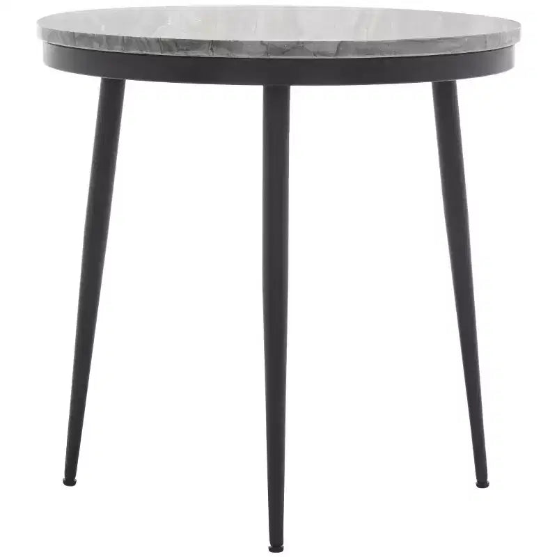 Table d'appoint en marbre Nylah - ACC3716 - Marbre gris/Noir - Safavieh