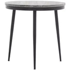 Table d'appoint en marbre Nylah - ACC3716 - Marbre gris/Noir - Safavieh