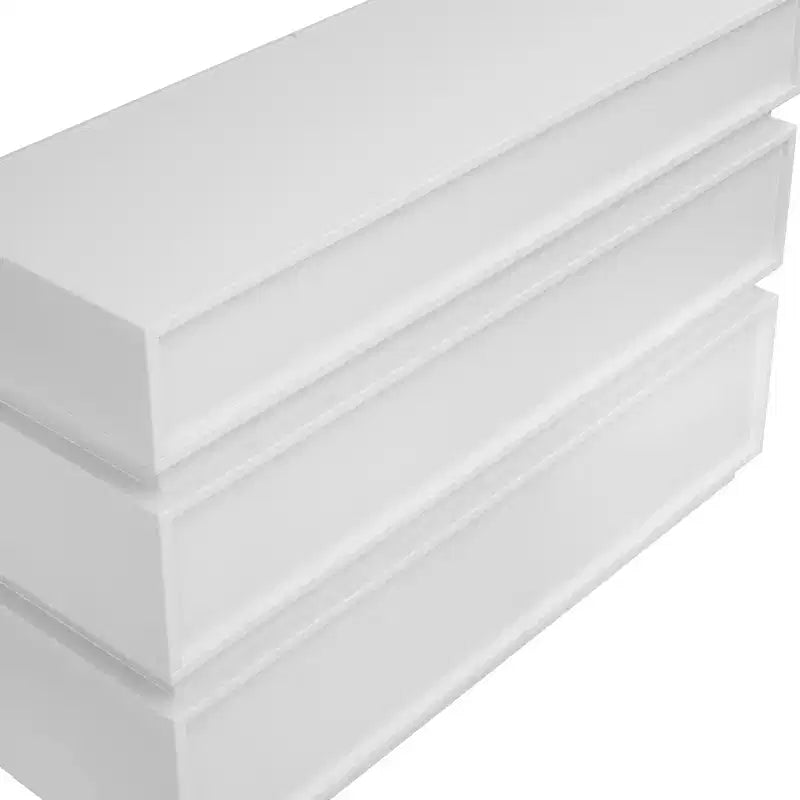 JVNOXK Commode 6 tiroirs de 109 cm pour chambre à coucher, sans poignée, style moderne, grand espace de rangement, convient pour les chambres et les salons, blanche