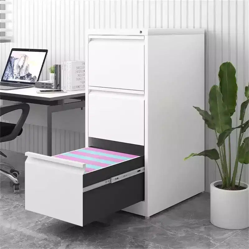 Acekool Meuble de classement vertical à 3 tiroirs avec serrure, robuste, pour bureau à domicile