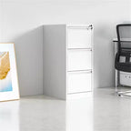Acekool Meuble de classement vertical à 3 tiroirs avec serrure, robuste, pour bureau à domicile