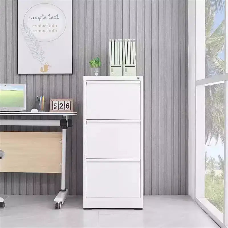 Acekool Meuble de classement vertical à 3 tiroirs avec serrure, robuste, pour bureau à domicile