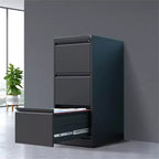 Acekool Meuble de classement vertical à 3 tiroirs avec serrure, robuste, pour bureau à domicile