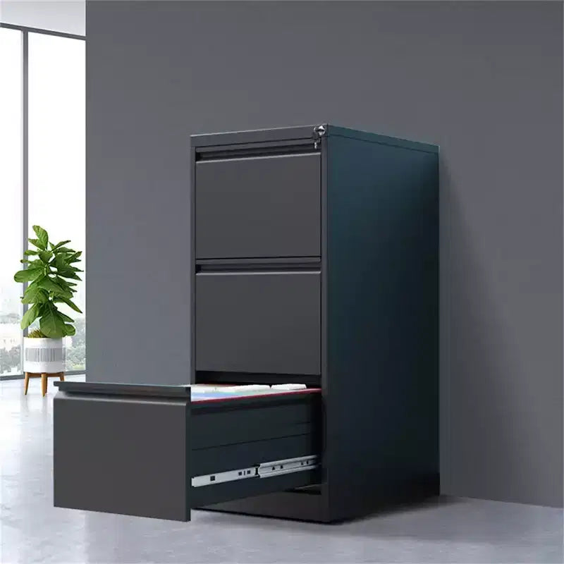 Acekool Meuble de classement vertical à 3 tiroirs avec serrure, robuste, pour bureau à domicile