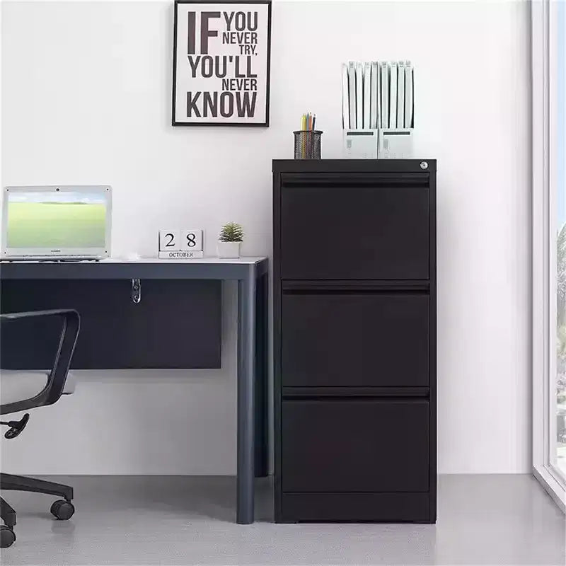 Acekool Meuble de classement vertical à 3 tiroirs avec serrure, robuste, pour bureau à domicile