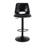 Lot de 2 tabourets de bar pivotants modernes et réglables avec dossier, chaises de comptoir en similicuir pour îlot de cuisine, salle à manger ou salon