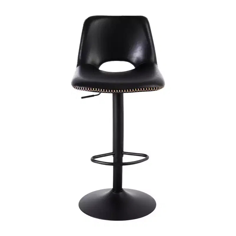 Lot de 2 tabourets de bar pivotants modernes et réglables avec dossier, chaises de comptoir en similicuir pour îlot de cuisine, salle à manger ou salon
