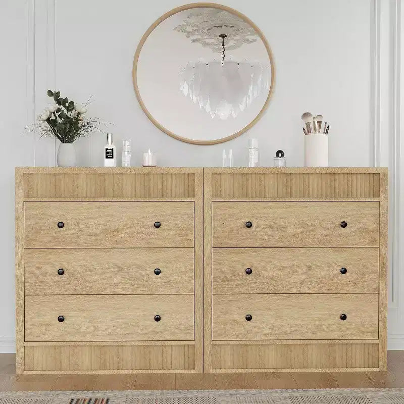 Commode de chambre à 3/5 tiroirs, commode cannelée de 80 cm de large, table de chevet moderne en bois pour couloir, salon