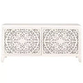 Raura 2 Shelf 2 Door Media Stand - MED5300 - White Washed - Safavieh