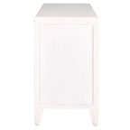 Meuble TV 2 portes 2 étagères Raura - MED5300 - Blanc vieilli - Safavieh