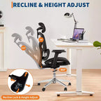 Chaise de bureau ergonomique en maille, soutien lombaire, accoudoirs réglables 4D, réglage de l'inclinaison et de la hauteur, pivotant à 360°, chaise de bureau à domicile, chaise de jeu et d'étude