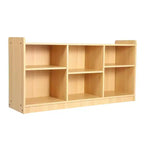 Meuble Montessori en bois à 2 niveaux pour enfants, étagères à livres pour chambre d'enfant, organisateurs et rangement de jouets pour enfants, mobilier de salle de classe, de crèche, de salle de jeux