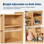 Meuble Montessori en bois à 2 niveaux pour enfants, étagères à livres pour chambre d'enfant, organisateurs et rangement de jouets pour enfants, mobilier de salle de classe, de crèche, de salle de jeux