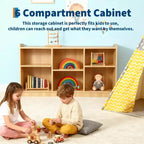 Meuble Montessori en bois à 2 niveaux pour enfants, étagères à livres pour chambre d'enfant, organisateurs et rangement de jouets pour enfants, mobilier de salle de classe, de crèche, de salle de jeux